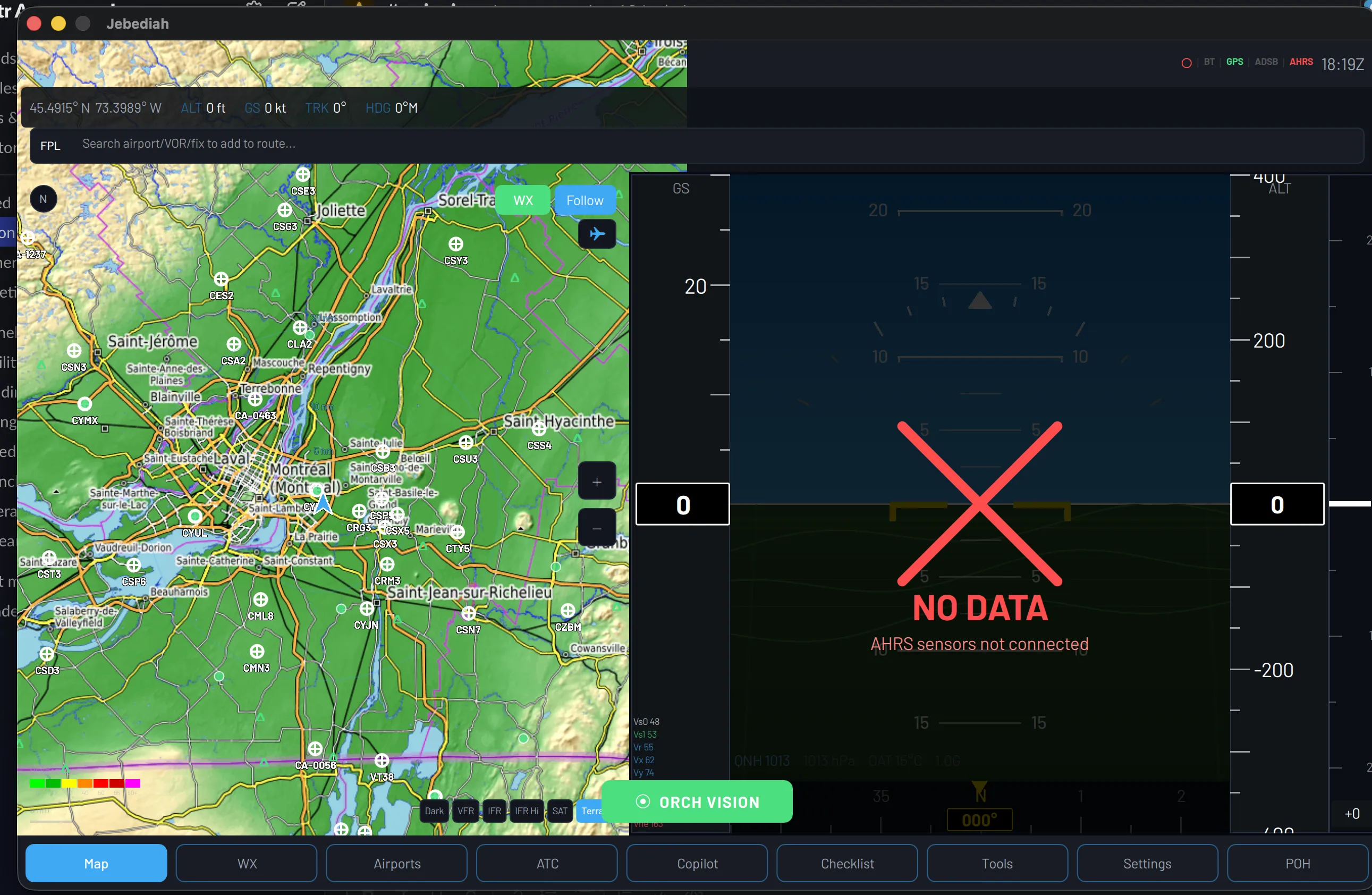 WX radar overlay with synthetic vision PFD
